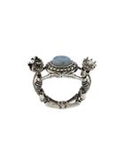 Alexander Mcqueen Skeleton Jewel Ring - Metallic