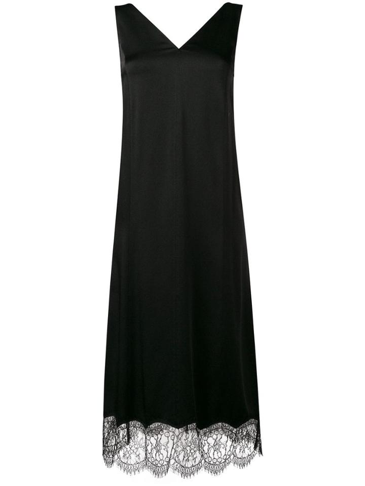 Joseph Lace Trim Dress - Black