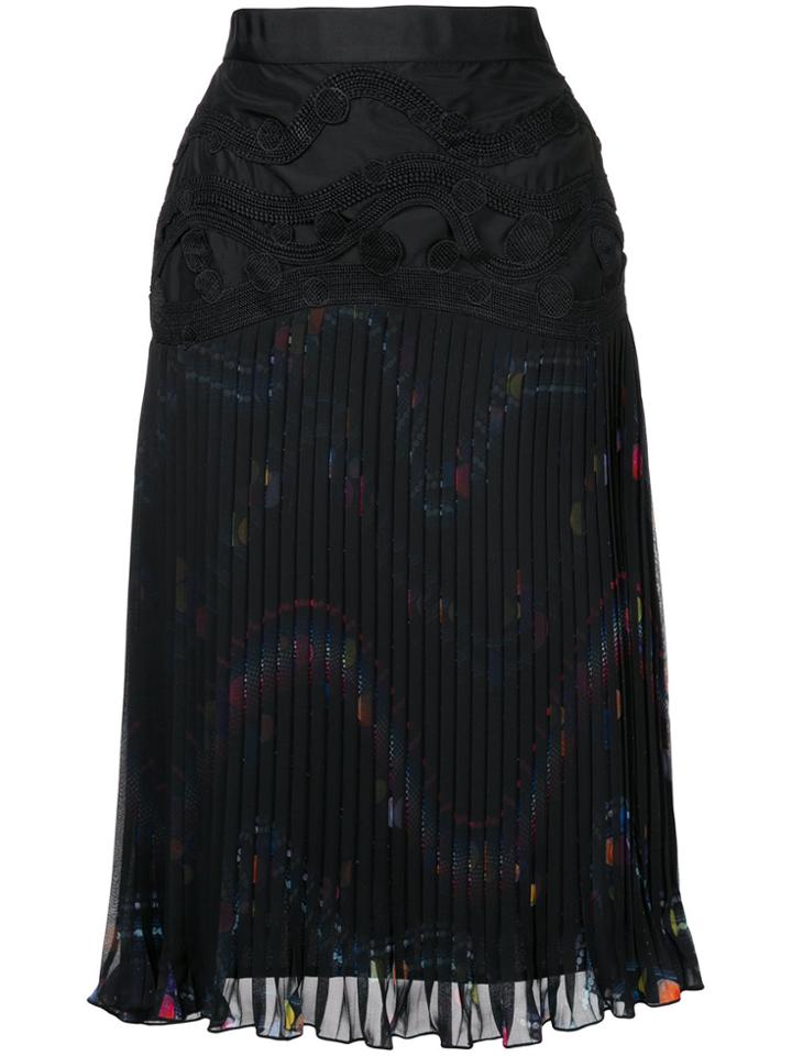 Romance Was Born Afterlife Pleated Skirt - Black