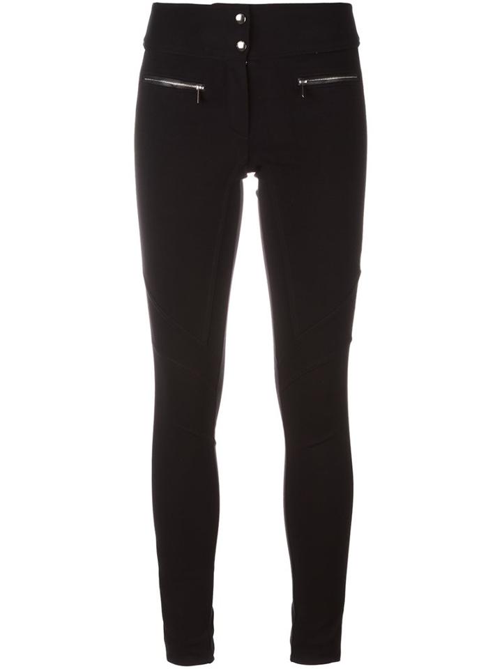 Barbara Bui Mid-rise Skinny Trousers, Women's, Size: 38, Black, Polyamide/polyester/spandex/elastane/viscose
