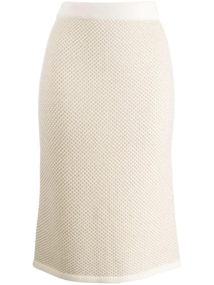 N.peal Slim-fit Pencil Skirt - Neutrals