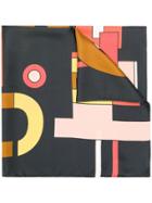 L'autre Chose Graphic Print Scarf - Black