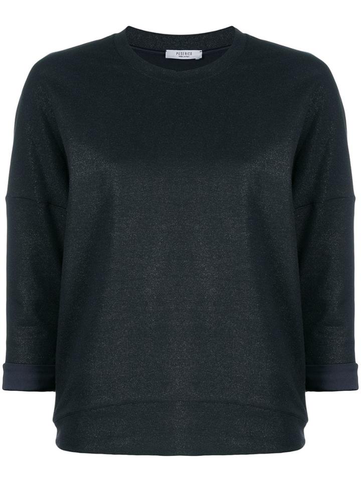 Peserico 3/4 Sleeve Sweatshirt - Blue