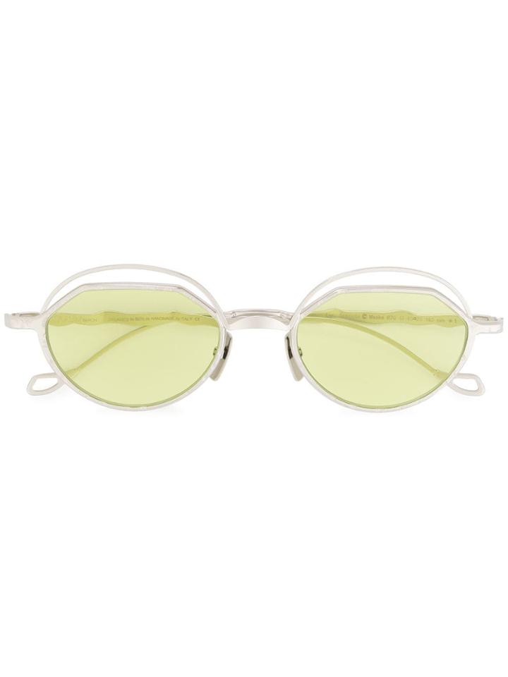Kuboraum Round Frame Sunglasses - Yellow