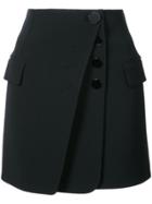 Alexander Wang Mini Skirt With Multi Button Detail - Black