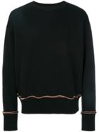 Maison Margiela Contrast-trim Sweater - Black