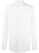 Givenchy Embroidered Collar Shirt, Men's, Size: 43, White, Cotton/polyester/ceramic