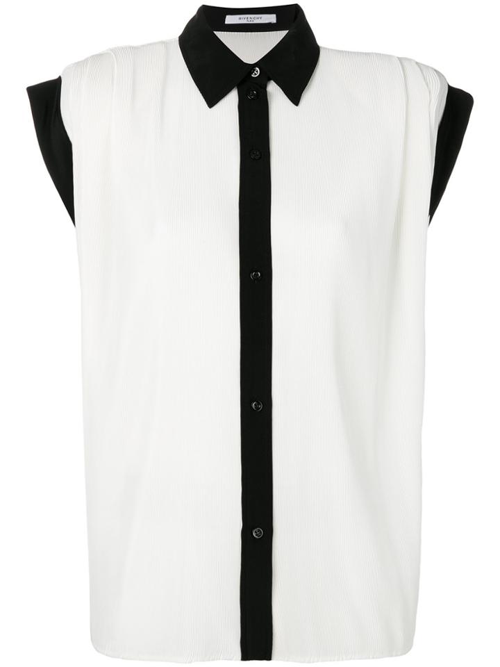 Givenchy Two-tone Button Shirt - White