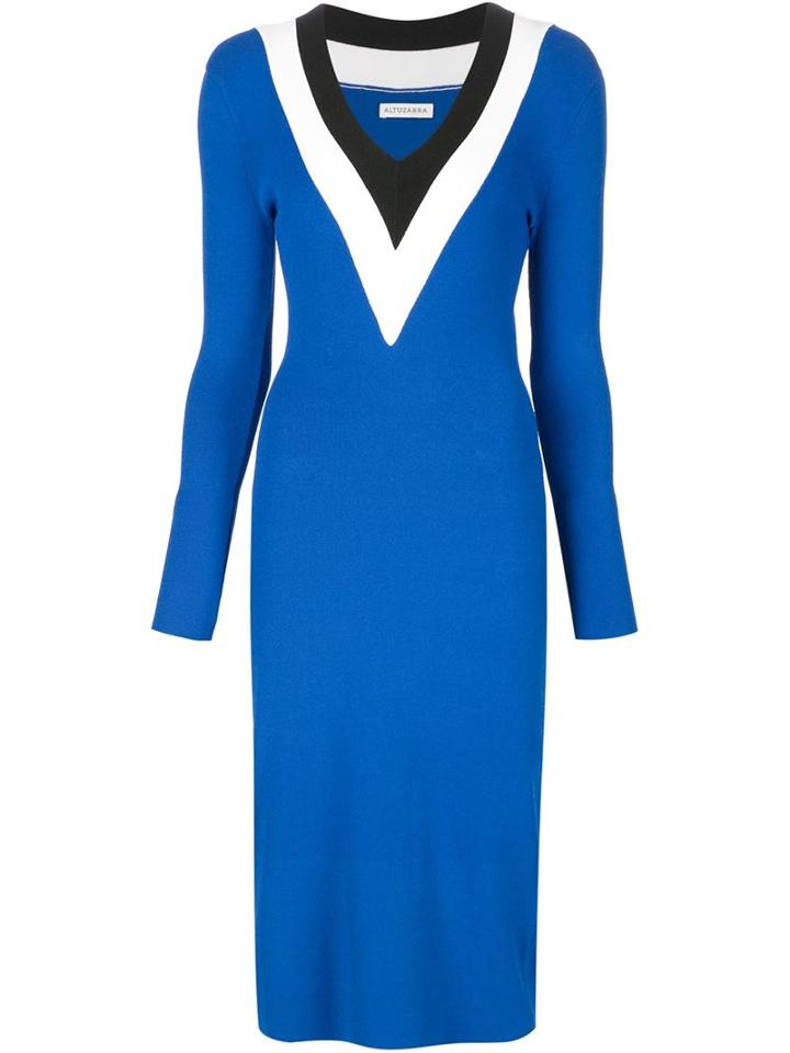 Altuzarra Fitted V-neck Dress