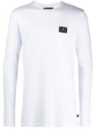 Philipp Plein Logo Plaque Sweatshirt - White