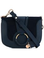 See By Chloé - Hana O-ring Bag - Women - Calf Leather - One Size, Blue, Calf Leather