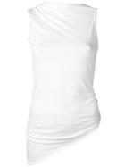 Rick Owens Lilies Asymmetric Tank Top - White