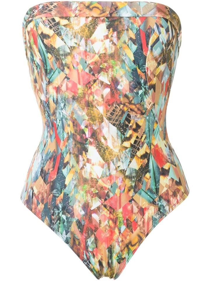 Lygia & Nanny - Strapless Swimsuit - Women - Polyamide/spandex/elastane - 40, Yellow, Polyamide/spandex/elastane