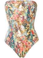 Lygia & Nanny - Strapless Swimsuit - Women - Polyamide/spandex/elastane - 40, Yellow, Polyamide/spandex/elastane