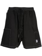 11 By Boris Bidjan Saberi Track Style Shorts - Black