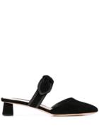 Loeffler Randall Maira Bow Detail Mules - Black