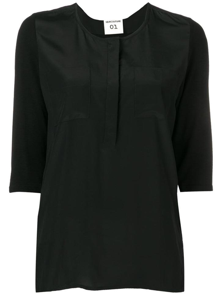 Semicouture Straight-fit Blouse - Black
