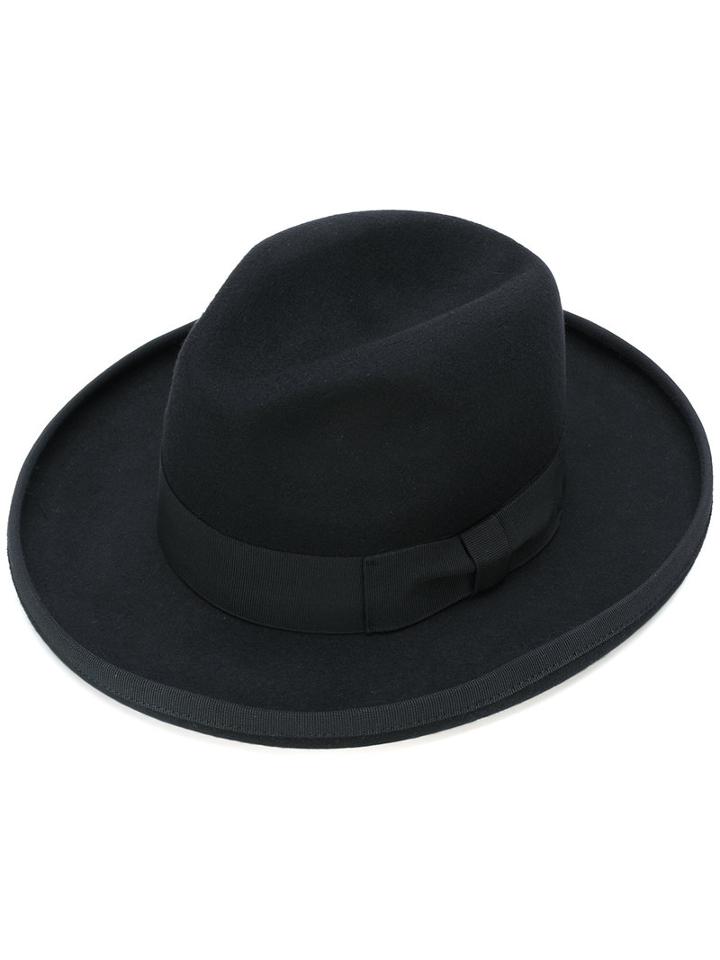 Stella Mccartney - Classic Trilby Hat - Women - Wool - 58, Black, Wool