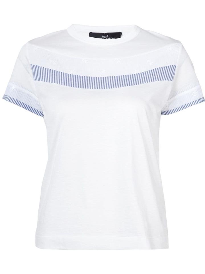 Comme Des Garçons Tricot Paneled T-shirt - White
