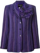 Chanel Vintage Tweed Jacket, Women's, Size: 42, Pink/purple