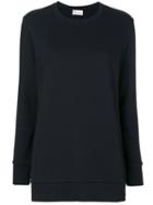 Red Valentino - Knitted Sweater - Women - Cotton/polyamide/spandex/elastane - M, Black, Cotton/polyamide/spandex/elastane