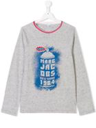 Little Marc Jacobs Teen Spray Can Print T-shirt - Grey