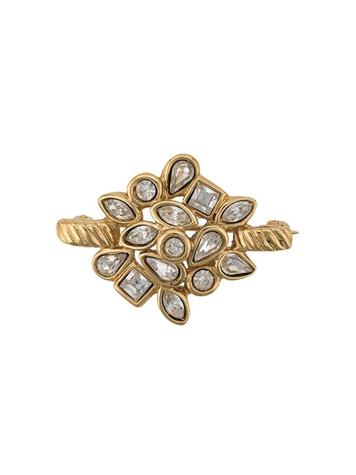 Yves Saint Laurent Pre-owned Flower Brooch - Gold