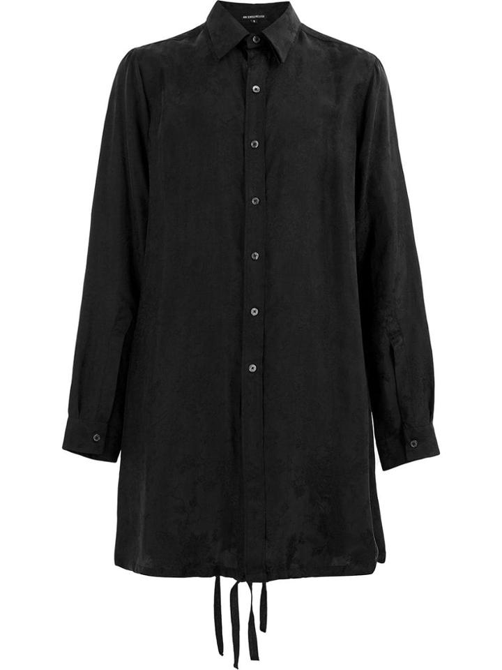 Ann Demeulemeester Long Length Shirt - Black