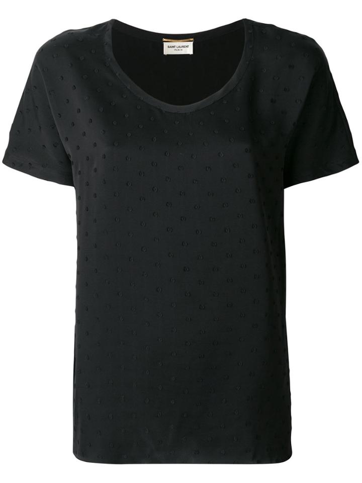 Saint Laurent Fil Coupé T-shirt - Black