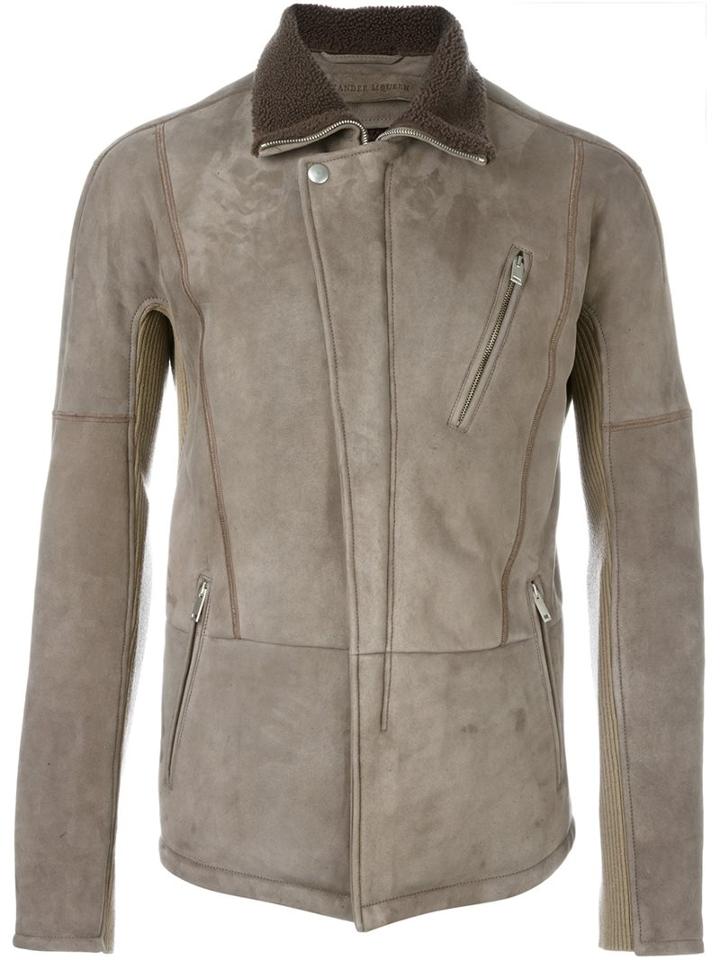 Alexander Mcqueen Cutaway Collar Jacket