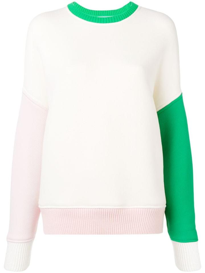 Thom Browne Oversized Crew Fun Mix Sweatshirt - White