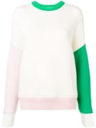 Thom Browne Oversized Crew Fun Mix Sweatshirt - White
