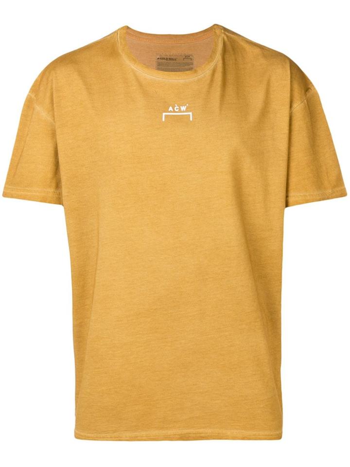 A-cold-wall* Logo Print T-shirt - Brown