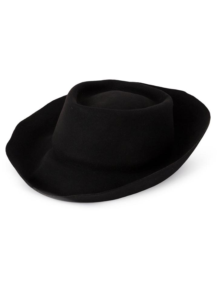Horisaki Design & Handel Distressed Turn-up Hat - Black