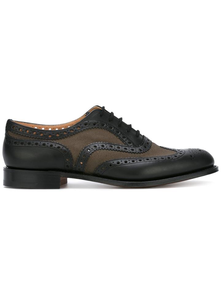 Church's Panelled Brogues - Black