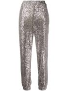 Pinko Sequin Jogging Pants - Metallic