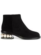 Nicholas Kirkwood 35mm Casati Pearl Ankle Boots - Black