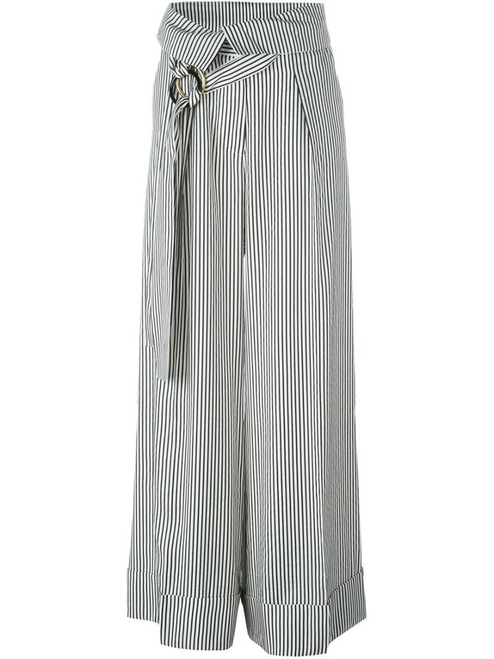 Petar Petrov Striped Wide Leg Trousers
