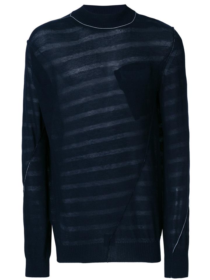 Sacai Loose Fit Sweater - Blue