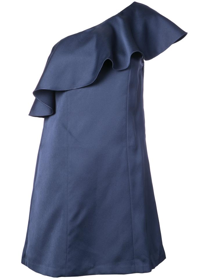 Zac Zac Posen Julia Ruffle Dress - Blue