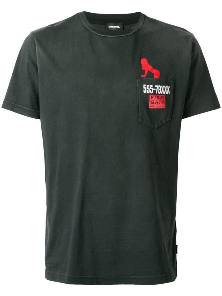 Diesel T-joe-st T-shirt - Grey