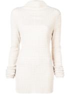 Jil Sander Check Print Long-sleeve Top - Brown
