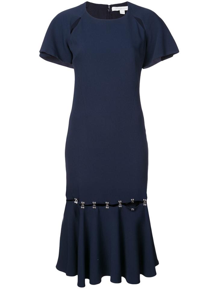 Jonathan Simkhai Metal Studded Crepe Tee Dress - Blue