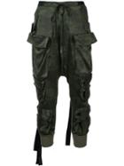 Unravel Project - Tapered Trousers - Women - Silk - S, Green, Silk