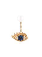 Delfina Delettrez 'eyes On Me Piercing' Diamond And Sapphire Earring, Women's