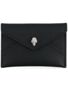 Alexander Mcqueen Skull Envelope Cardholder Wallet - Black