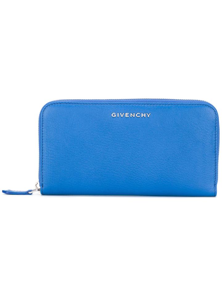 Givenchy Logo Plaque Purse - Blue