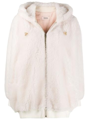 Yves Salomon Meteo Hooded Coat - White