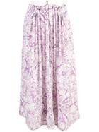 Tibi Isa Toile Double Waist Overlay Skirt - Purple