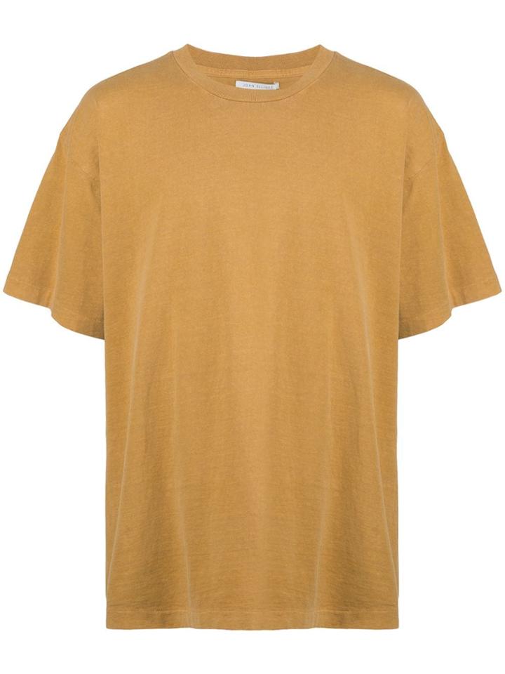 John Elliott Crew Neck T-shirt - Yellow